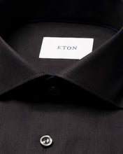 Load image into Gallery viewer, Eton Signature Flannel Shirt Black