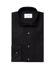 Load image into Gallery viewer, Eton Signature Flannel Shirt Black