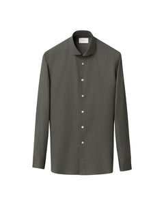 Eton Signature Flannel Shirt Green