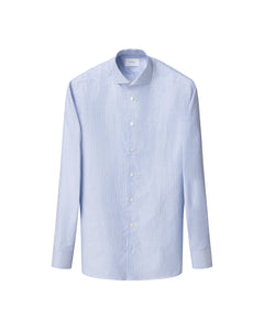 Eton Bengal Striped Signature Oxford Shirt Blue