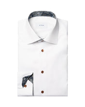 Load image into Gallery viewer, Eton Floral Effect Signature Twill Shirt White