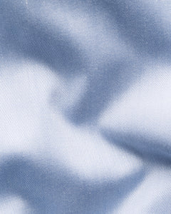 Eton Floral Effect Signature Twill Shirt Blue