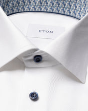 Load image into Gallery viewer, Eton Geometric Effect Textured Twill Shirt White