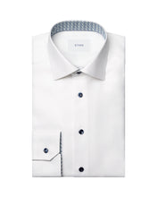 Load image into Gallery viewer, Eton Geometric Effect Textured Twill Shirt White