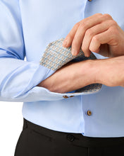 Load image into Gallery viewer, Eton Geometric Effect Textured Twill Shirt Blue