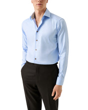 Load image into Gallery viewer, Eton Geometric Effect Textured Twill Shirt Blue