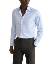 Load image into Gallery viewer, Eton Textured Twill Effect Shirt Light Blue