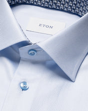 Load image into Gallery viewer, Eton Textured Twill Effect Shirt Light Blue