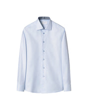 Load image into Gallery viewer, Eton Textured Twill Effect Shirt Light Blue