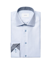Load image into Gallery viewer, Eton Textured Twill Effect Shirt Light Blue