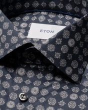 Load image into Gallery viewer, Eton Geometric Signature Twill Shirt Navy Mix