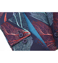 Load image into Gallery viewer, Guide London Leaf Parrot Print Shirt Navy