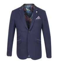 Load image into Gallery viewer, Guide London Italian Wool Mix Jacket Navy