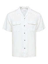 Load image into Gallery viewer, Selected Homme Cuban Collar Shirt White