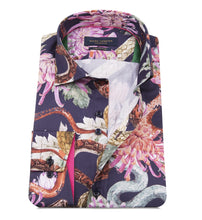 Load image into Gallery viewer, Guide London Summer All Over Printed Shirt Navy (LS75447)