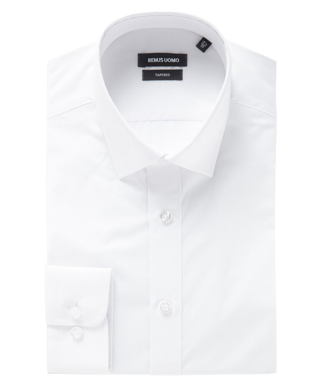 Remus Uomo Plain Tapered Fit Shirt White