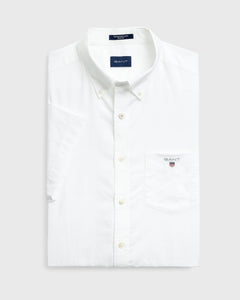 Gant Broadcloth Short Sleeved Shirt White