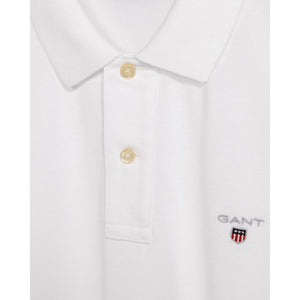 Gant Original Pique Short Sleeve Rugger White
