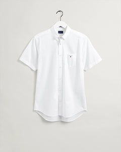 Gant Broadcloth Short Sleeved Shirt White