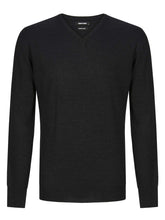 Load image into Gallery viewer, Remus Uomo V-Neck Jumper Charcoal