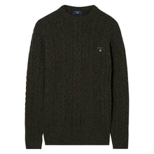 Load image into Gallery viewer, Gant Donegal Cable Knit Jumper Olive