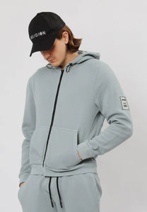 Religion Acid tag Zip Hoody Washed High Rise Grey