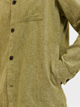 Load image into Gallery viewer, Selected Homme Blas Linen Overshirt Olive