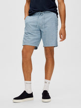 Load image into Gallery viewer, Selected Homme Brody Linen Shorts Blue