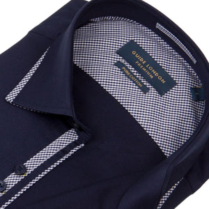Guide London Gingham Detail Shirt Navy
