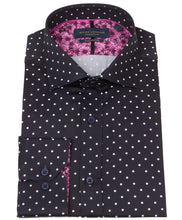 Load image into Gallery viewer, Guide London Polka Dot Shirt Navy White