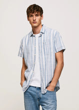 Load image into Gallery viewer, Pepe Jeans Luther Striped Shirt Blue