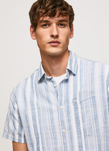 Pepe Jeans Luther Striped Shirt Blue