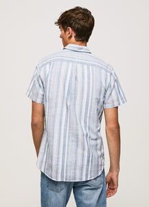 Pepe Jeans Luther Striped Shirt Blue