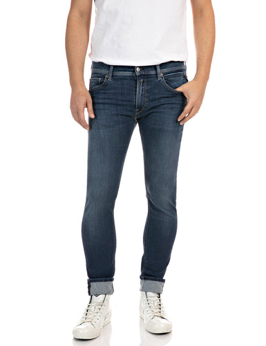 Replay Anbass Hyperflex Re-Used Jeans Mid Blue