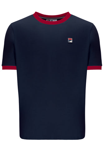 Fila Marconi Essential Ringer T-Shirt Navy