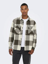 Load image into Gallery viewer, Only &amp; Sons Milo Check Overshirt Brown