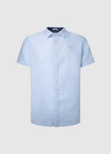 Load image into Gallery viewer, Pepe Jeans Parker Short Sleeve Linen Shirt Washed Blue
