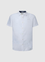Load image into Gallery viewer, Pepe Jeans Parker Short Sleeve Linen Shirt White