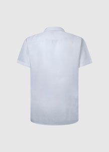 Pepe Jeans Parker Short Sleeve Linen Shirt White