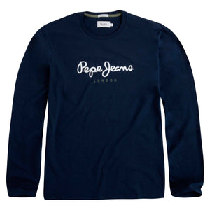 Pepe Jeans Eggo Long Sleeved T-Shirt Navy