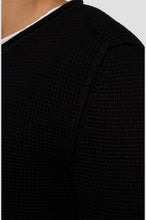 Load image into Gallery viewer, Replay Hyperflex Waffle Knit Jumper Black
