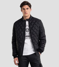 Load image into Gallery viewer, Replay Recycled Biker Jacket Black