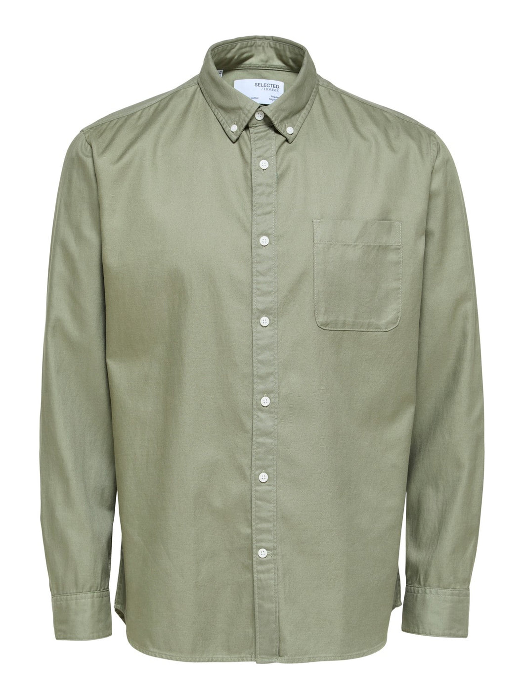 Selected Homme Sten Button Down Shirt Lichen Green