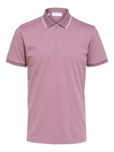 Load image into Gallery viewer, Selected Homme Figo Zip Polo Top Mauve
