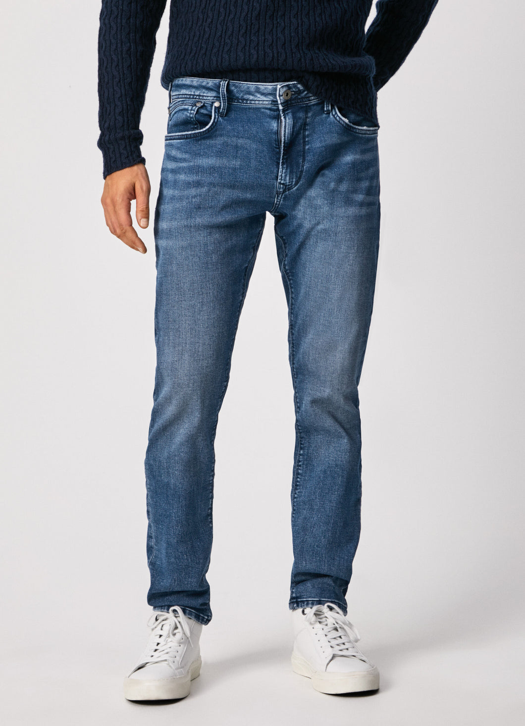 Pepe Jeans Stanley Tapered Fit Mid Blue