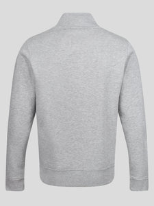 Luke 1977 Sydney Zip Funnel Sweatshirt Mid Grey Marl