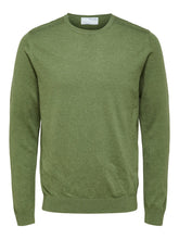 Load image into Gallery viewer, Selected Homme Berg Crew Neck Jumper Light Olive