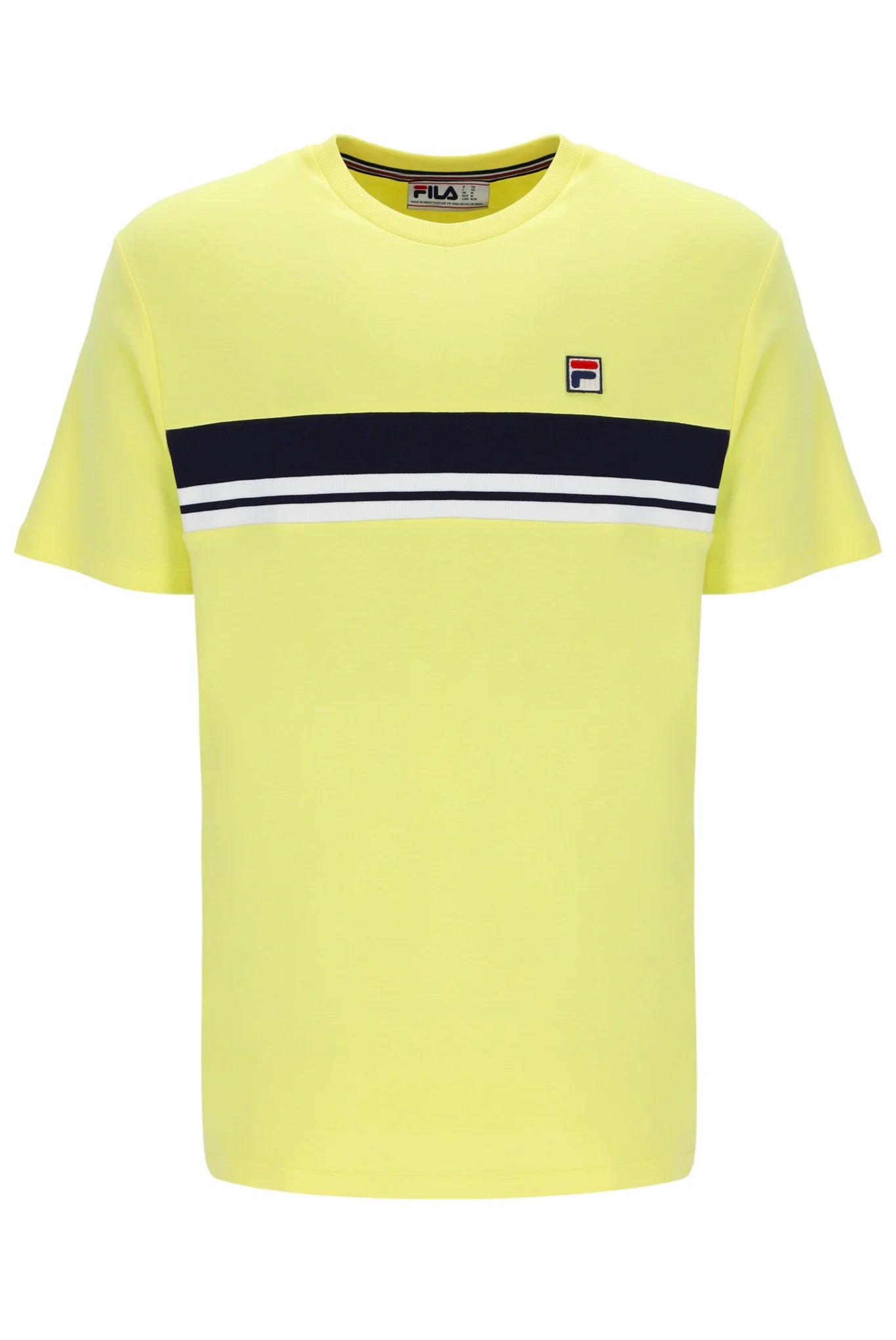 Yellow fila shop t shirt