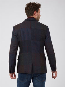 Gibson London Navy Large Check Jacket
