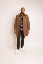 Load image into Gallery viewer, Guide London Wool Blend Overcoat Tan